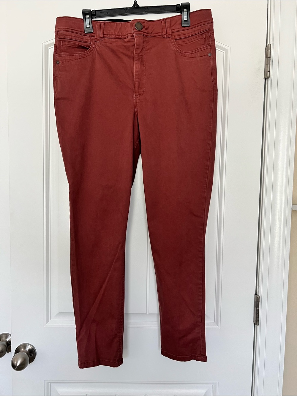 Democracy Women's Rust Red Skinny Jeans
